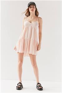 uo floral tiered babydoll dress