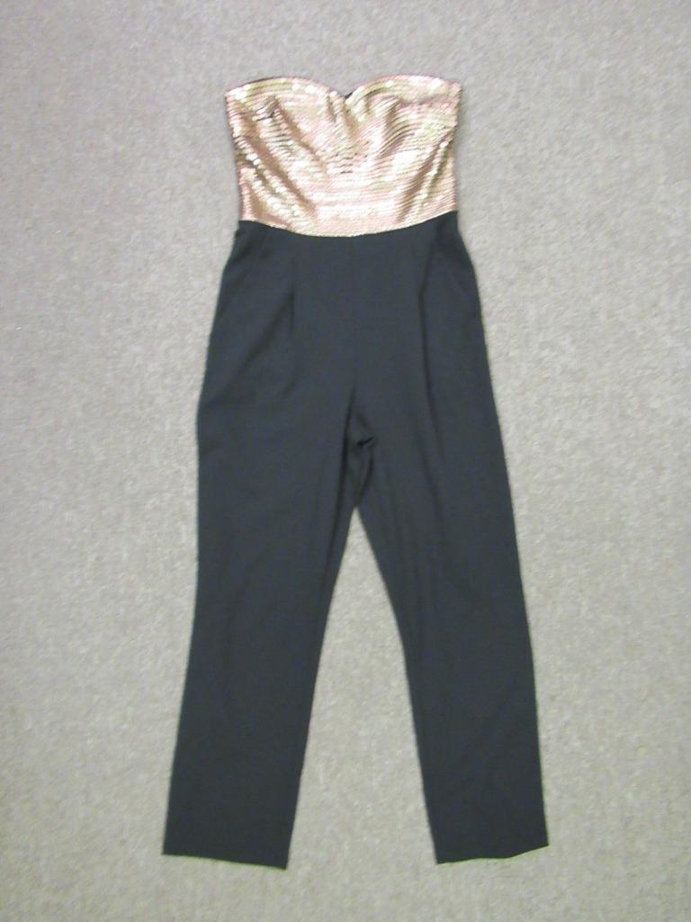 sweetheart neck sequin jumpsuit