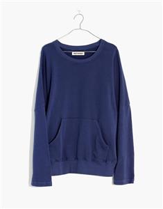rivet and thread crop sweatshirt