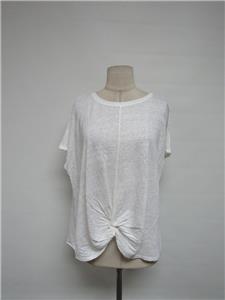 lou & grey softserve linen twist front top