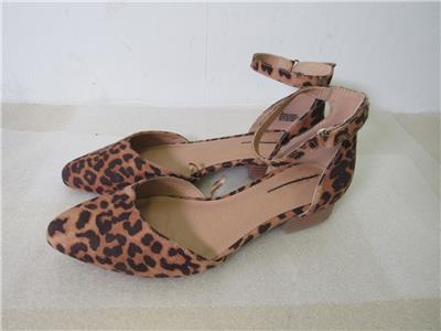 two piece ankle strap flat