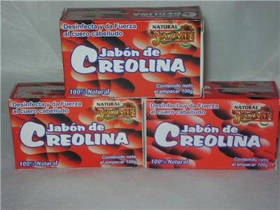 3 PACK)) JABON CREOLINA- CREOLINE SOAP-DISINFECTANT-HAIR ...