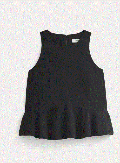 NWT everlane Sleeveless Peplum Top