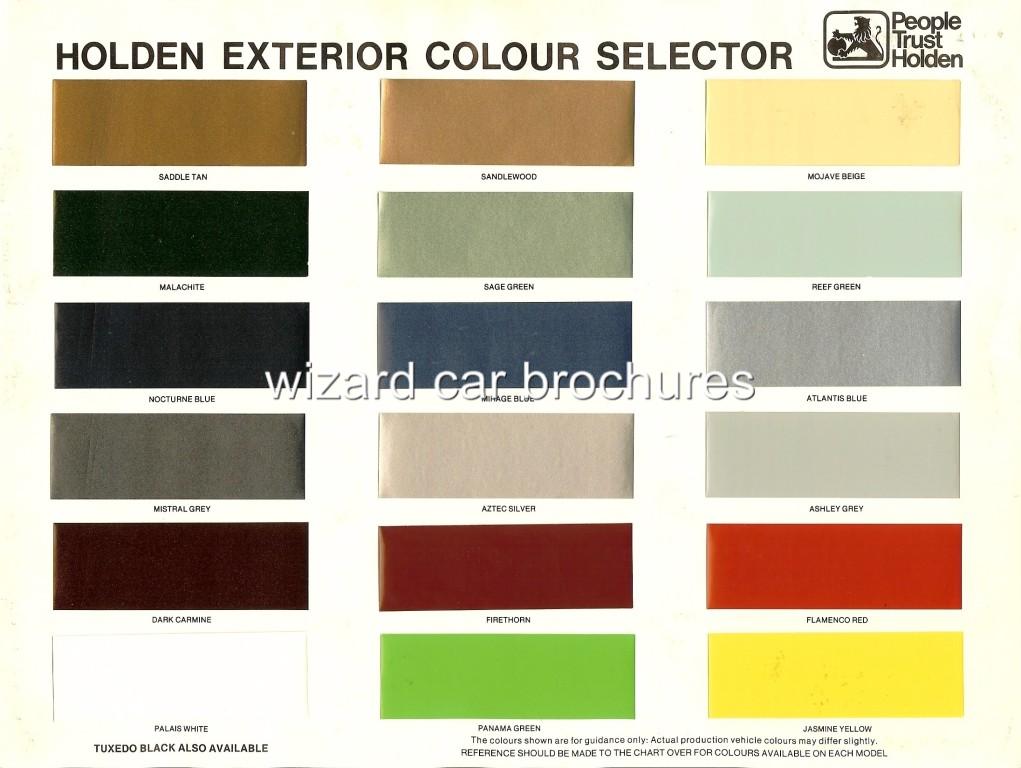 Commodore Colour Chart