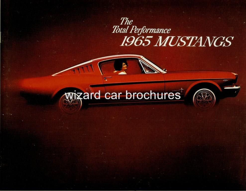 1965 Ford mustang brochure