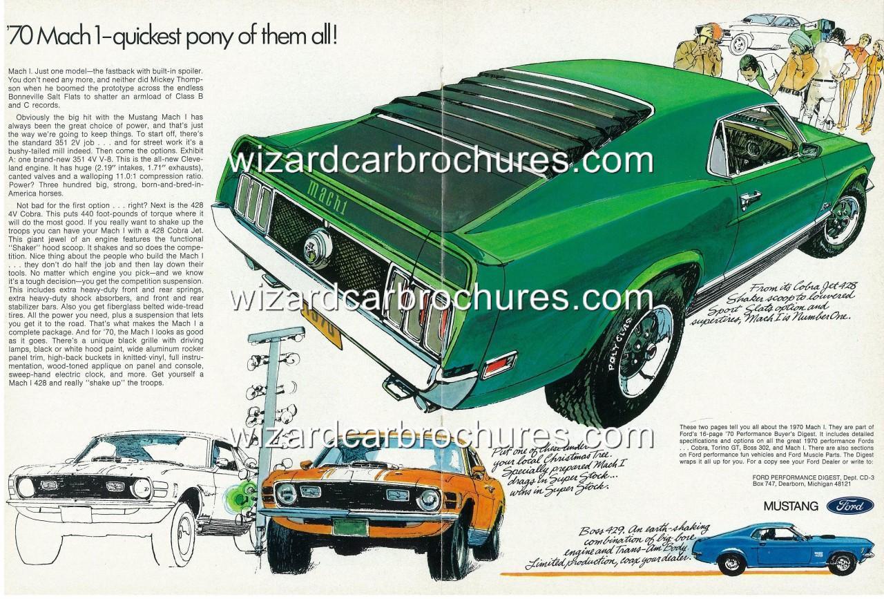1970 Ford mustang brochure #4