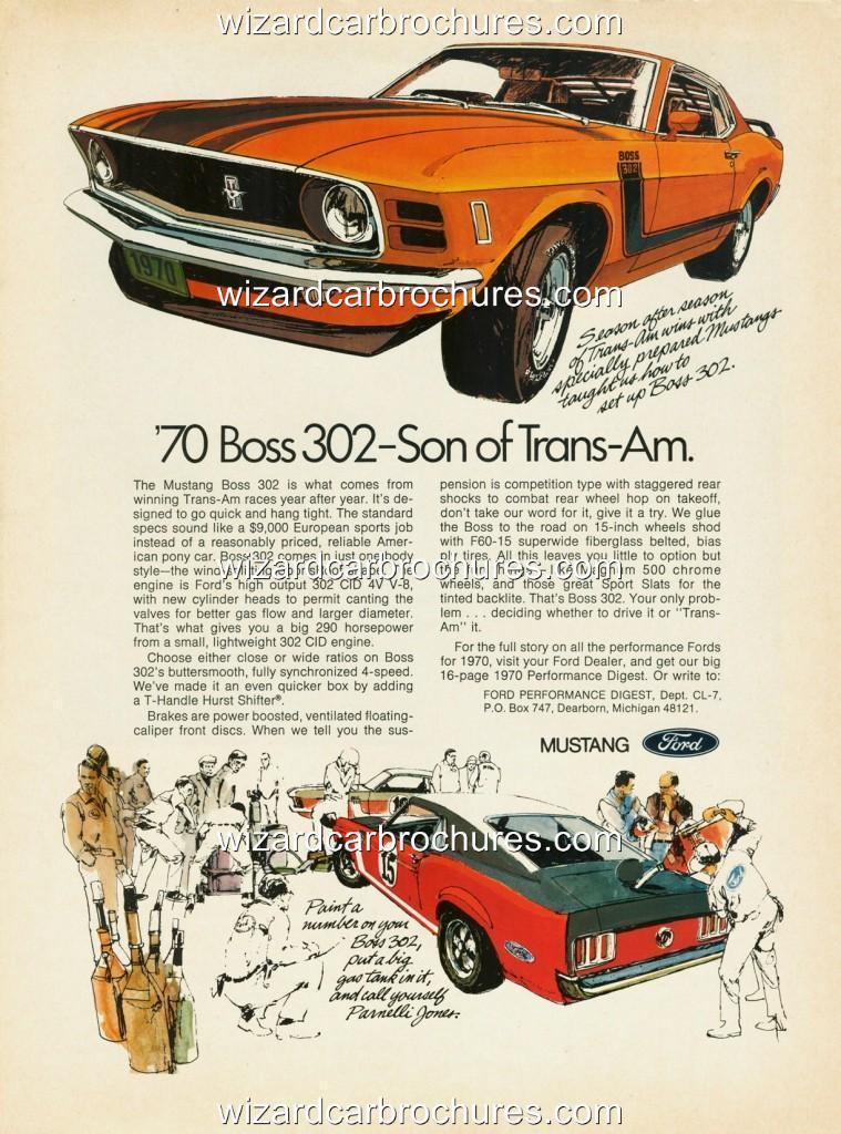 1970 Ford mustang sales brochure #7