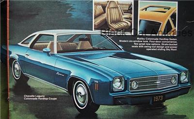 Original Vintage 1973 GM Pontiac & Chevrolet Line Up Car ...