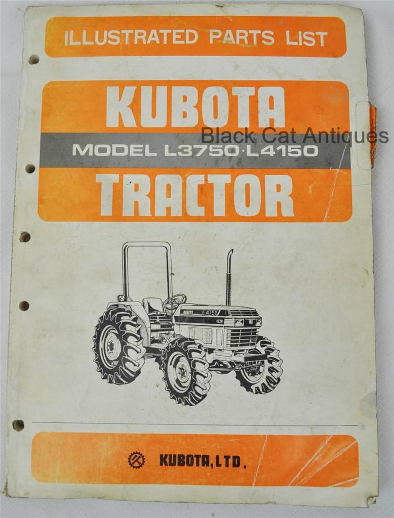 Image is loading 1984-KUBOTA-ILLUSTRATED-PARTS-LIST-L3750-amp-L4150-
