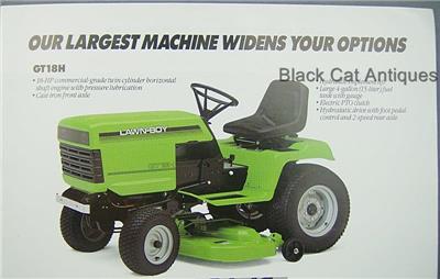 Original Lawn Boy Riders Tractors Tillers Color Dealer Sales Brochure Ebay