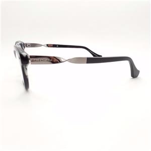 Balenciaga BA 5015 005 51mm Black White Havana New Authentic 