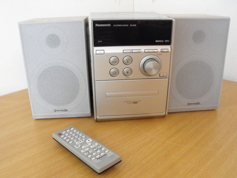 PANASONIC CD STEREO SYSTEM SA-PM3 WITH SPEAKERS | eBay