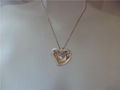 Tiffany & Co. Elsa Peretti Carved Heart Necklace | eBay
