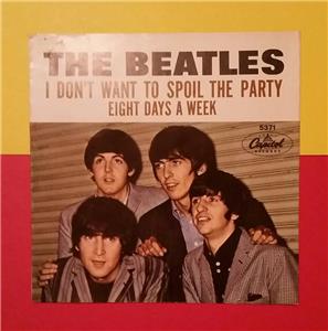 Rare Vintage 1960 S The Beatles Eight Days A Week Original 45 Record Sleeve Ebay