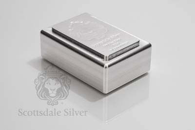 1 Oz Scottsdale STACKER Silver Bar – .999 Fine Silver – ANACS Certified