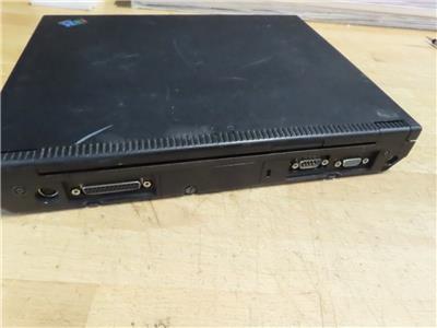 VINTAGE IBM THINKPAD 390X MODEL 2626-F0U 64MB NO HDD W/AC ADAPTER