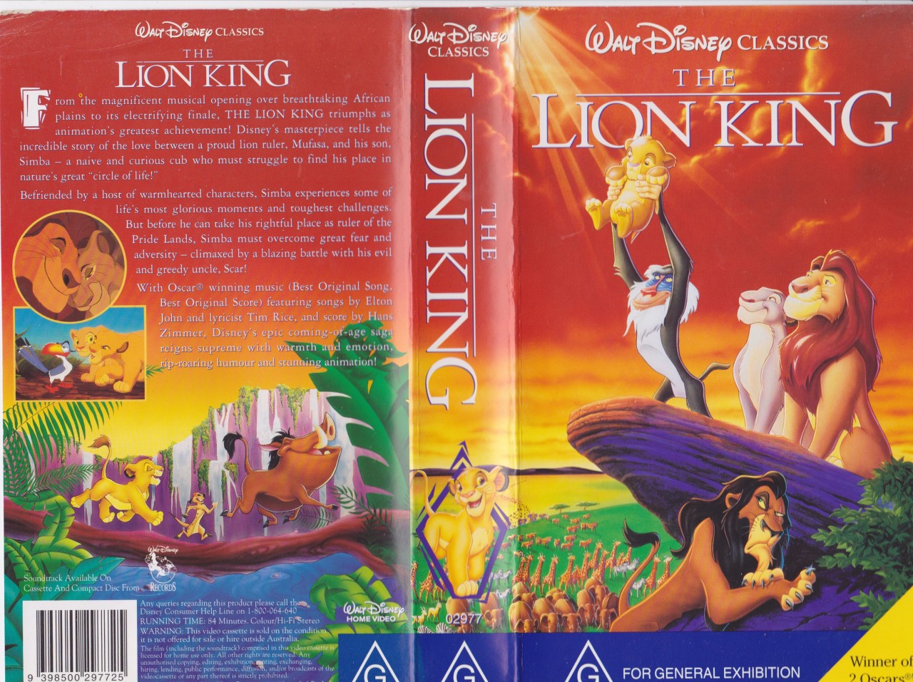 THE LION KING VIDEO VHS PAL VIDEO~ A RARE FIND | eBay