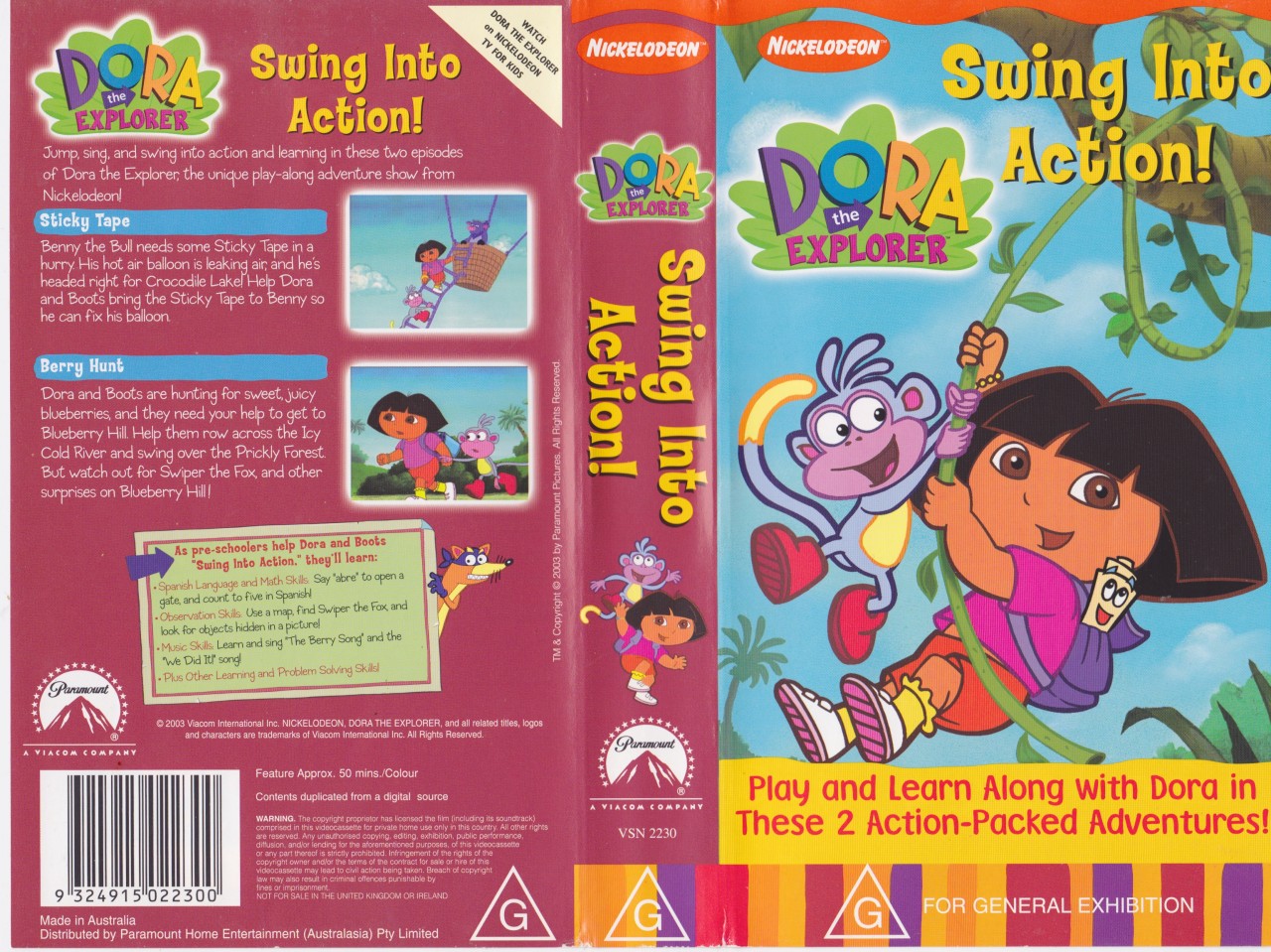 Dora The Explorer VHS DVD Collection