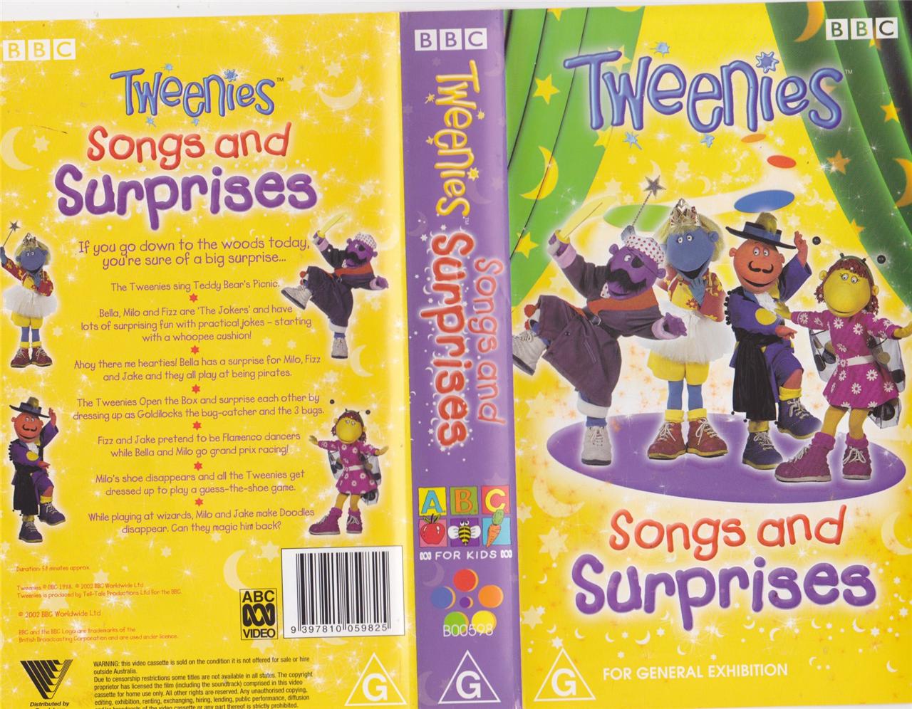 TWEENIES SONGS AND SURPRISES VHS PAL VIDEO A RARE FIND | eBay