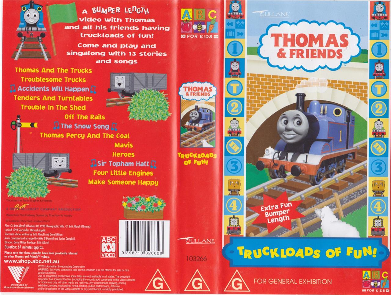 Thomas The Tank Engine And Friends Vhs Truckloads Of Fun 2001 Abc Kids ...