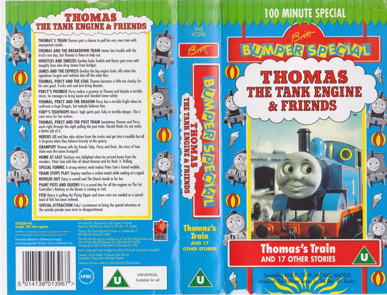 THOMAS THE TANK ENGINE 17 OTHER STORIES BUMPER EDITION VHS VIDEO PAL A ...