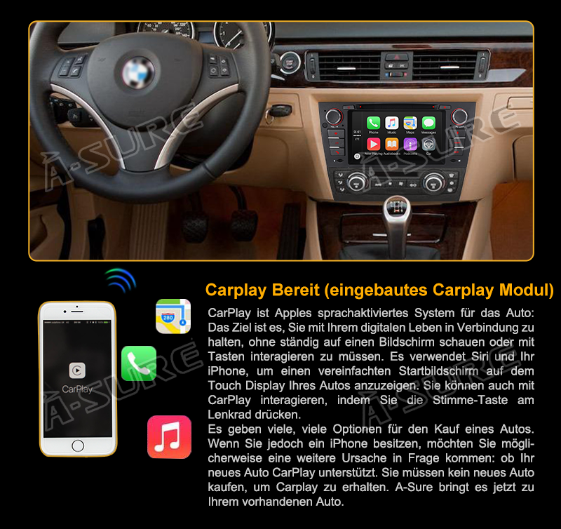 Carplay bmw e90