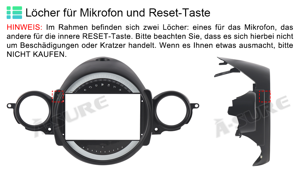 Android 14 Autoradio Für BMW Mini Cooper R55 R56 2007-2013 - 9 Zoll 4GB+64GB Mit Rückfahrkamera