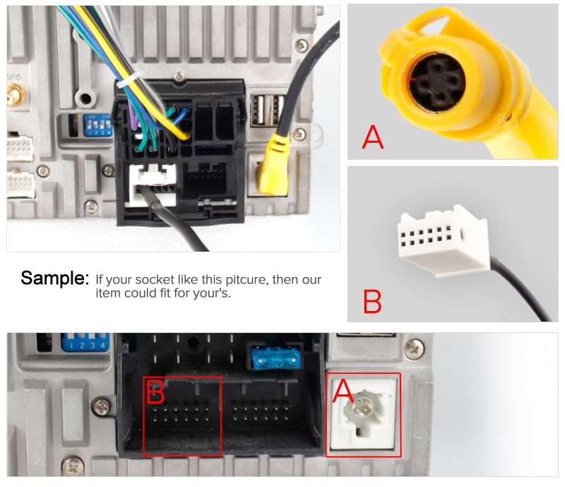 USB AUX Port cable Adapter for VW Radio RCD300 310 510 RNS310 315 MP3