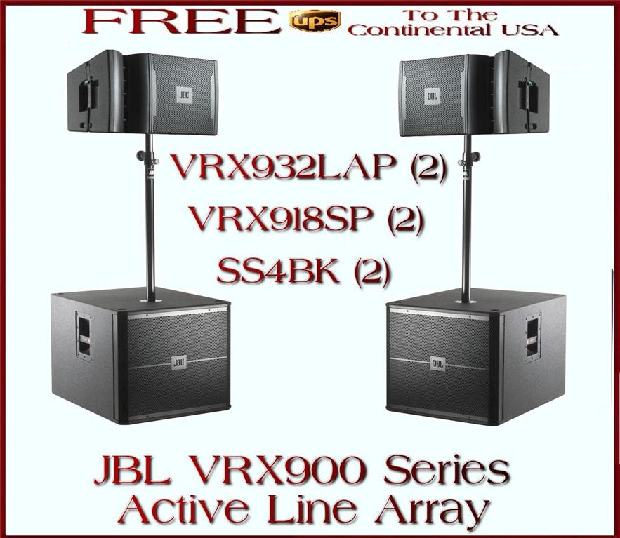 JBL VRX LAP Active Line Array PA System 932 & Subwoofer | eBay