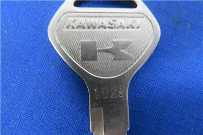 NOS Kawasaki, KEY,BLANK # 27008-1028 KE250 KLR250 KZ200 K400