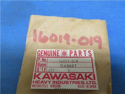 NOS Kawasaki # 16019-019 Float Chamber Gasket Z1 900
