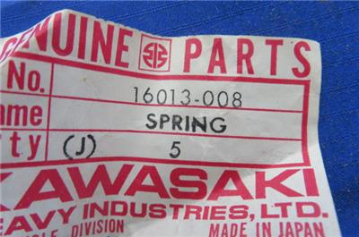 Kawasaki # 16013-008 SPRING,STARTER PLUG KE250 KT250 KX80
