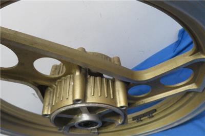 OEM Original Yamaha RZ350 Front Wheel, Gold Color, 18 x 2.15