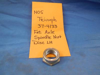Triumph # 37-4133 Front Axle Spindle Nut Disc LH NOS NP899 | eBay