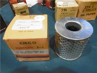 Emgo brand oil filter Kawasaki Z-1 900 cc # 16099-002 A322
