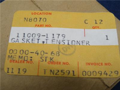 NOS Kawasaki #11009-1179. Cam Chain Tensioner Gasket. Z1/KZ/ZN/ZX
