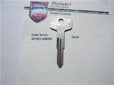 Key Blank for Vintage Datsun/Nissan 280ZX, Maxima, 810 1981-83