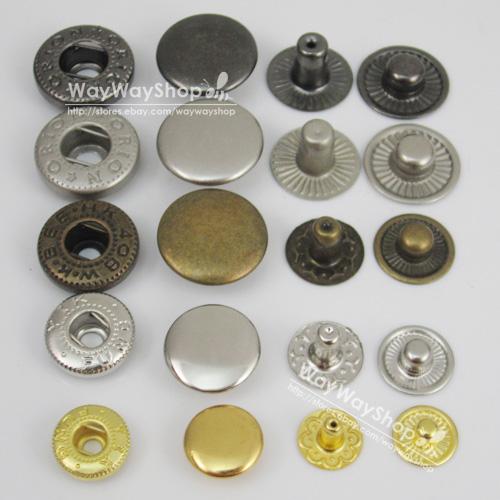 Leather craft Rapid Rivet Button METAL Snaps Fasteners 10mm 3/8