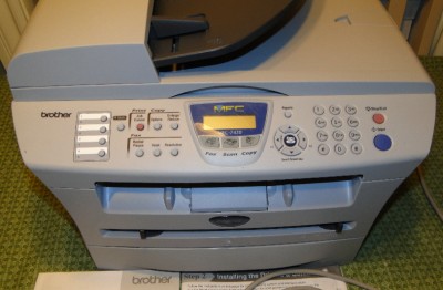 Brother MFC-7420 All-In-One Laser Printer New Drum/Used Toner