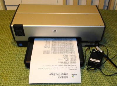 HP Deskjet 6940 Standard Color Inkjet Printer CLEANED, TESTED, WORKS