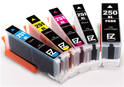 EZ Ink Compatible Canon 250/251 XL Inkjet Replacement Cartridges Combo Pack of 5 | eBay