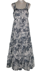 johnny was celina floral cotton tiered maxi dress Women's Lina Tiered Maxi Dress by Johnny Was, Medium, Silk/Cotton
