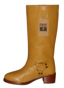 Frye CAMRYN Tall HARNESS Boots BANANA Leather Women 8.5 MSRP$498