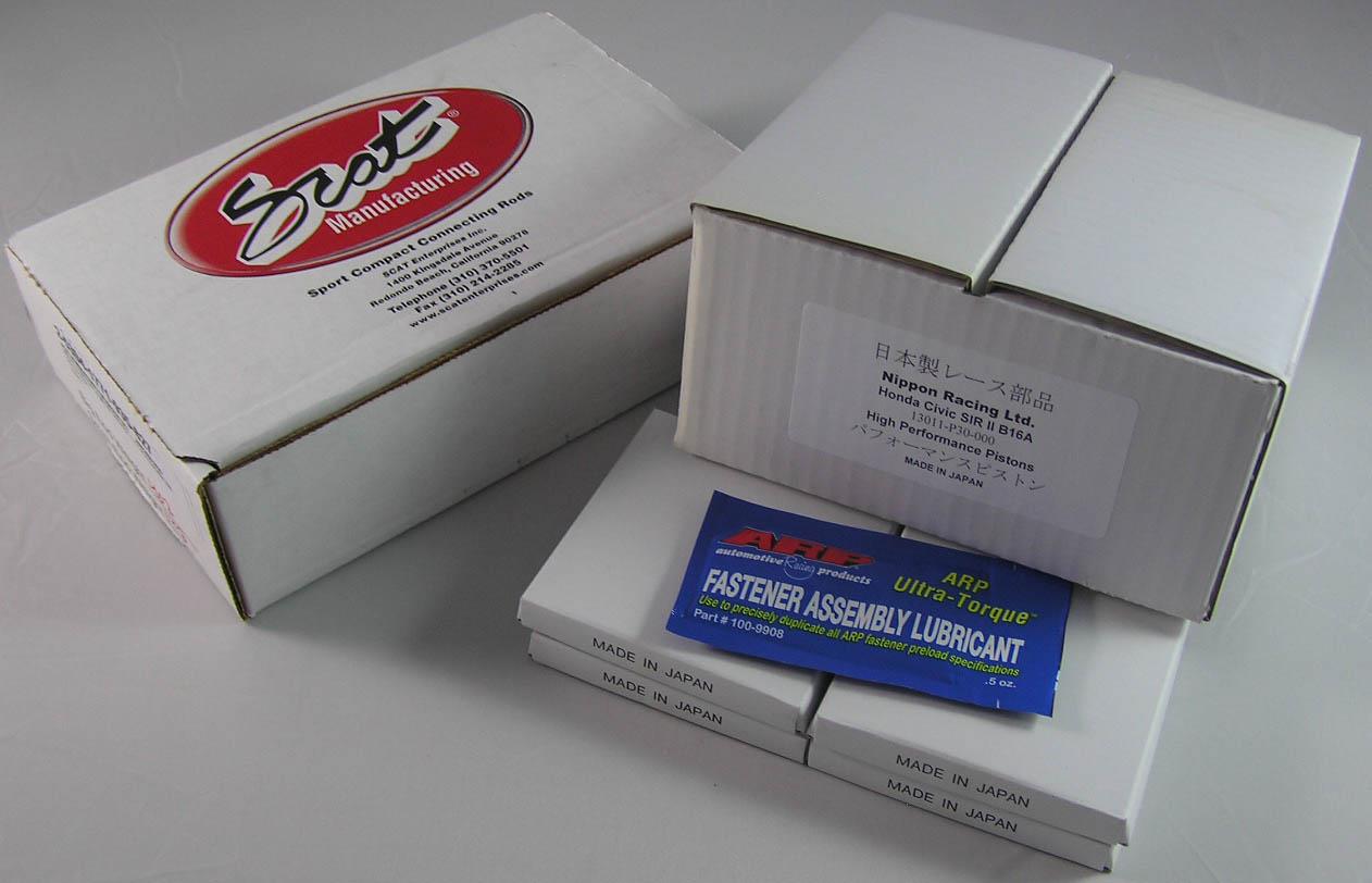 Nippon Racing Honda P30 Piston SCAT Connecting Rod Kit | 84mm