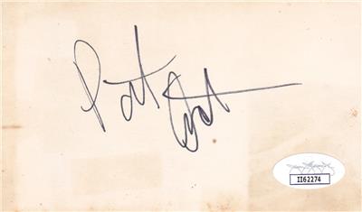 pat ast d 2001 signed 3x5 card actress andy warhol pat ast d 2001 signed 3x5 card actress andy warhol
