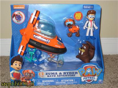 Paw Patrol Zuma & Ryder Bath Adventure Submarine BRAND NEW SEALED | eBay