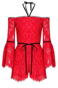 NEW AUTH Alexis Layla Romper in Red Or Black $497