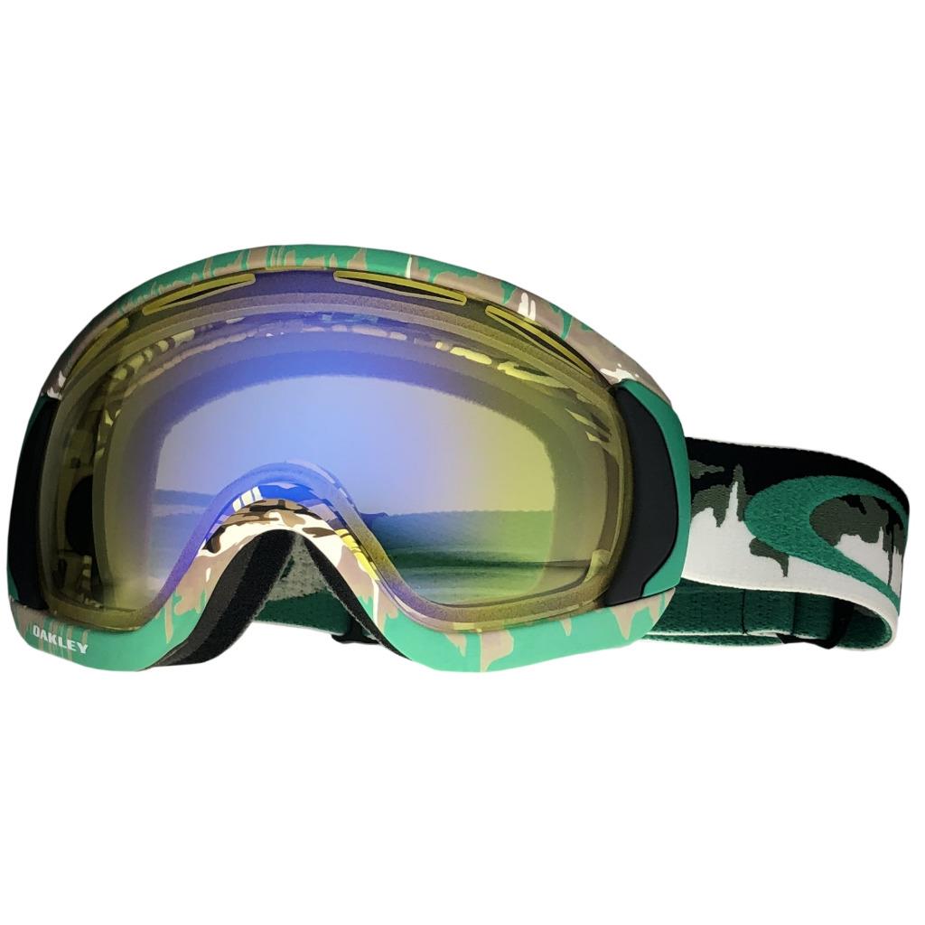 Oakley 59138 Canopy Shockwave Mint Leaf Green w/ HI Yellow Snow Ski