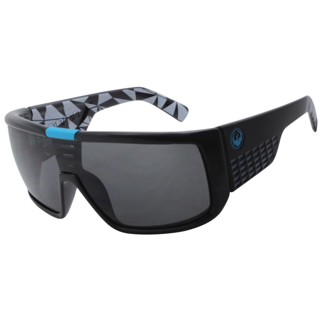 Dragon Domo Sunglasses - Neo Geo Black Frame with Grey Lens 720-2296 | eBay