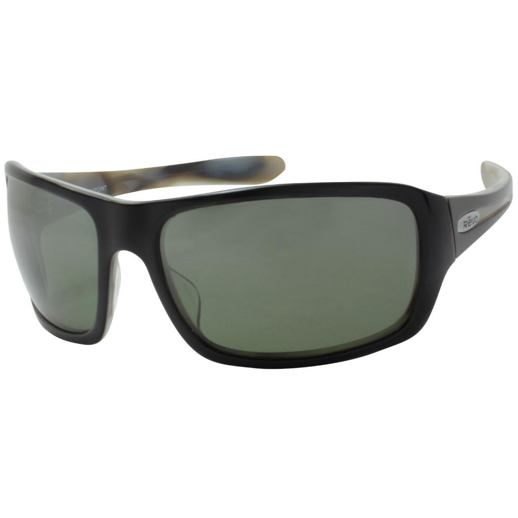 Revo RE 204401 Polarized Waypoint Black Horn w/ Graphite Lens Mens